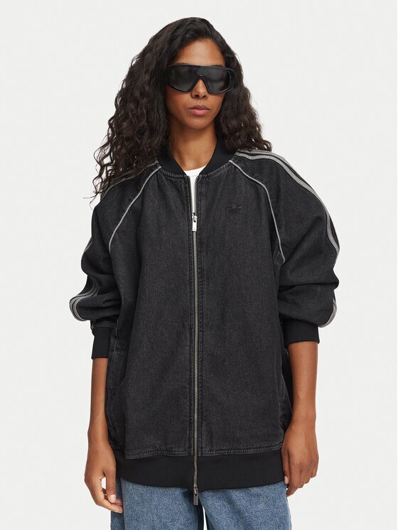 adidas Дънково яке Sst KQ6471 Черен Oversize
