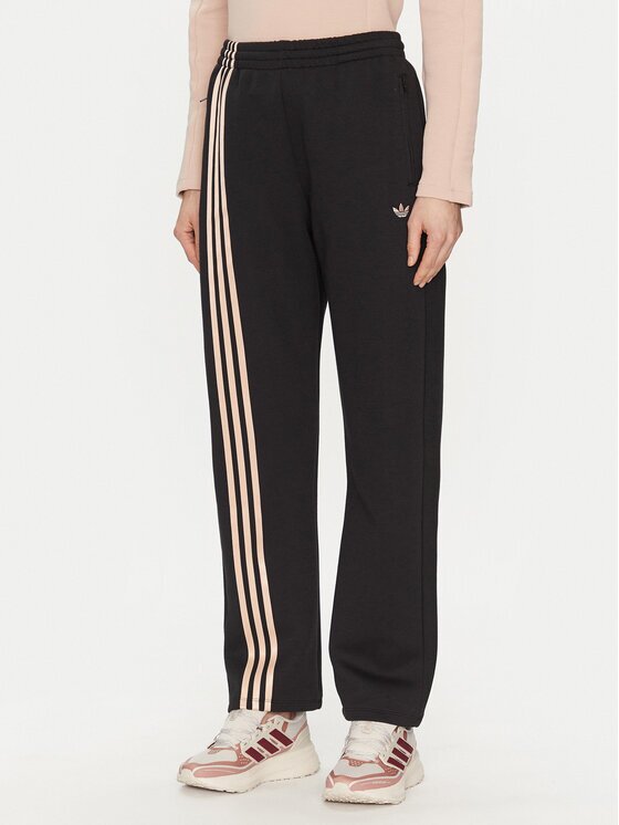 adidas Долнище анцуг 3-Stripes Sweat JJ0941 Черен Loose Fit
