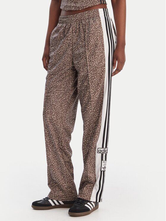 adidas Долнище анцуг Adibreak KD8820 Бежов Loose Fit