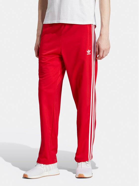 adidas Долнище анцуг adicolor Classics Firebird IJ7057 Червен Regular Fit