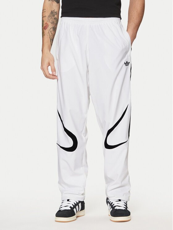adidas Долнище анцуг adicolor Teamgeist JP1119 Бял Regular Fit