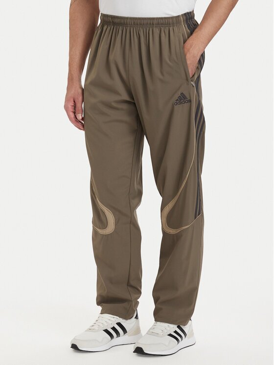 adidas Долнище анцуг adicolor Teamgeist KD5865 Каки Loose Fit