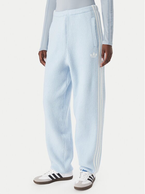 adidas Долнище анцуг Adiluna Season 2 X Jennie Knitted Loose Joggers LD8917 Relaxed Fit