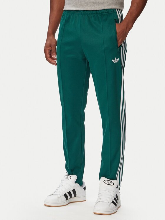 adidas Долнище анцуг Beckenbauer KE1668 Тъмнозелен Regular Fit