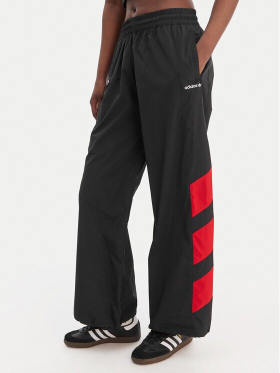 adidas Долнище анцуг Blocked Washed KE5037 Сив Loose Fit