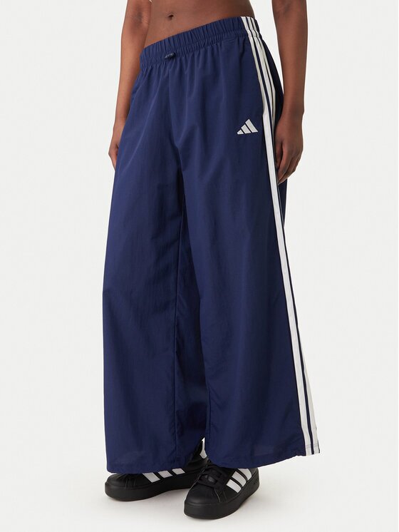 adidas Долнище анцуг Essentials 3-Stripes JV5328 Тъмносин Loose Fit