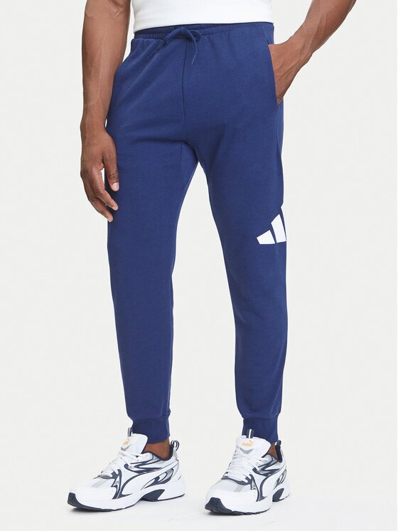 adidas Долнище анцуг Essentials Big Logo JE8967 Тъмносин Regular Fit