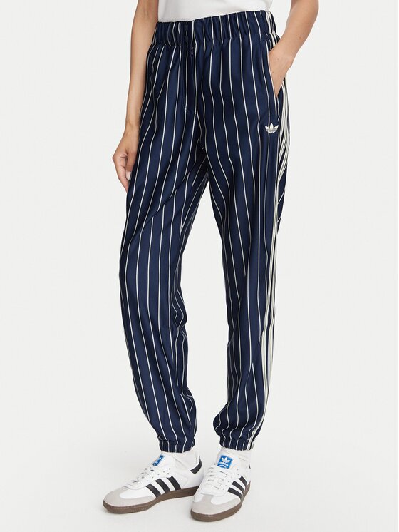 adidas Долнище анцуг Pinstripe Firebird Track Pant KR7037 Тъмносин Regular Fit