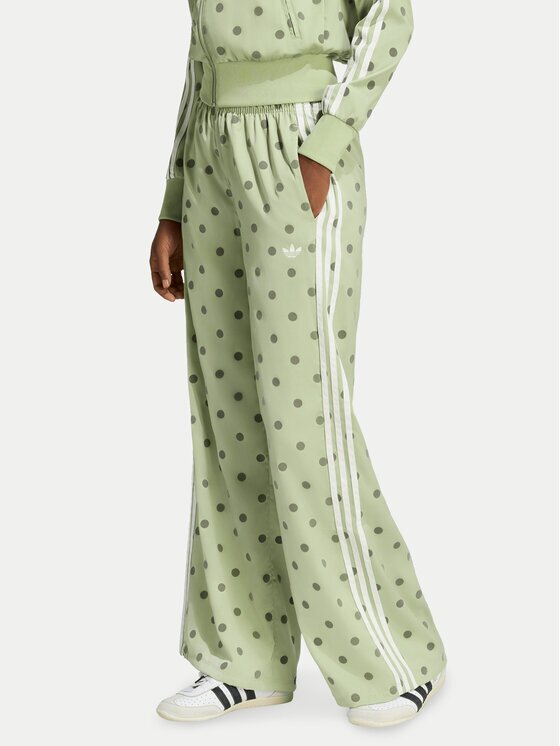 adidas Долнище анцуг Satin Polka Dots Wide Leg Pant LI2846 Relaxed Fit