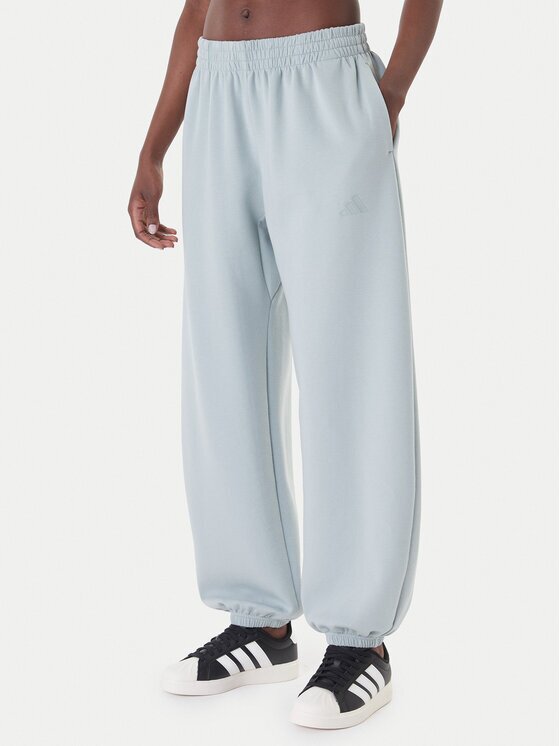 adidas Долнище анцуг Soft Lux KA7018 Зелен Loose Fit