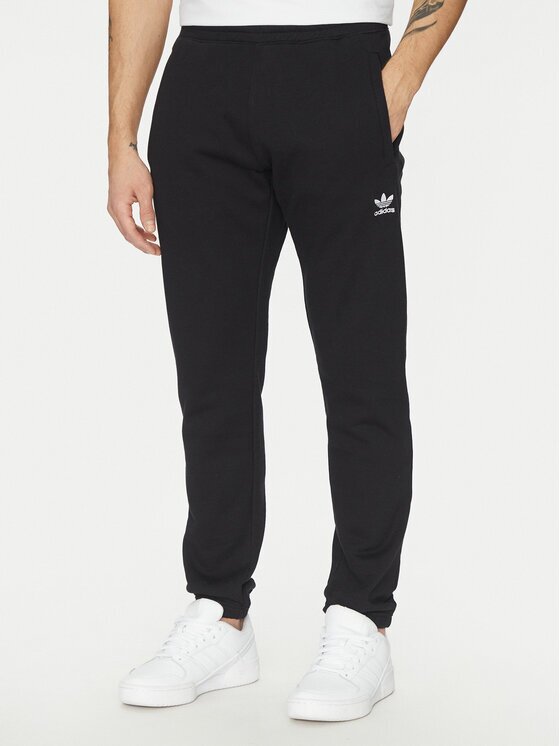adidas Долнище анцуг Trefoil Essentials JD2422 Черен Slim Fit