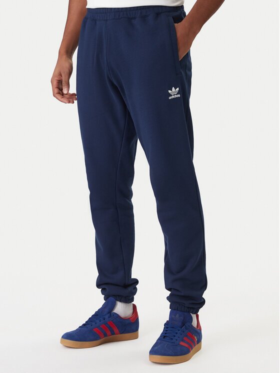 adidas Долнище анцуг Trefoil Essentials JD2423 Тъмносин Slim Fit