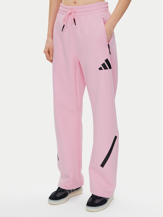 adidas Долнище анцуг Z.N.E. Barrel JC5410 Розов Loose Fit
