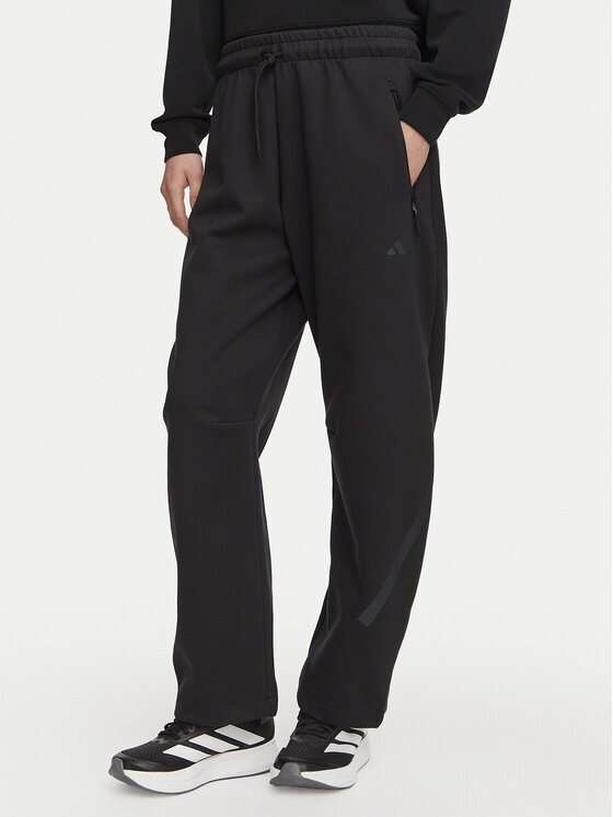adidas Долнище анцуг Z.N.E. Open Hem KF6374 Черен Loose Fit
