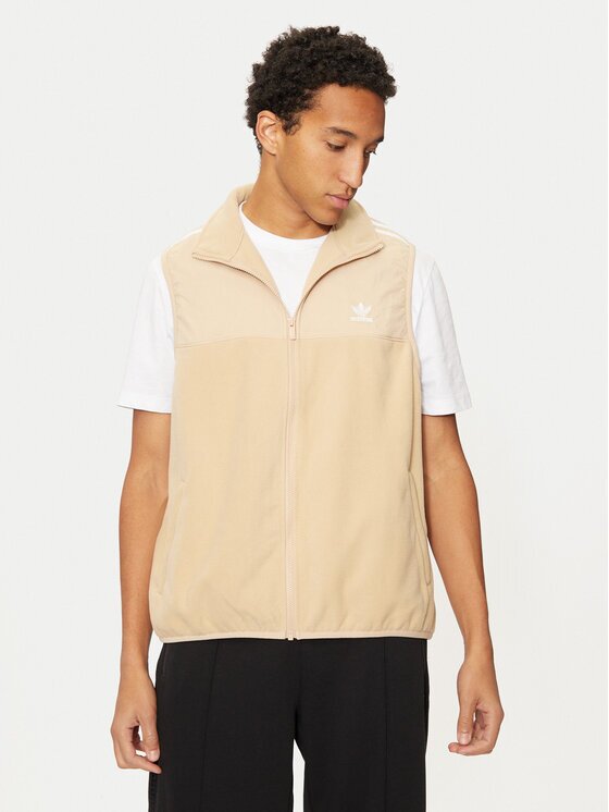 adidas Елек adicolor 3-Stripes IZ2483 Бежов Regular Fit