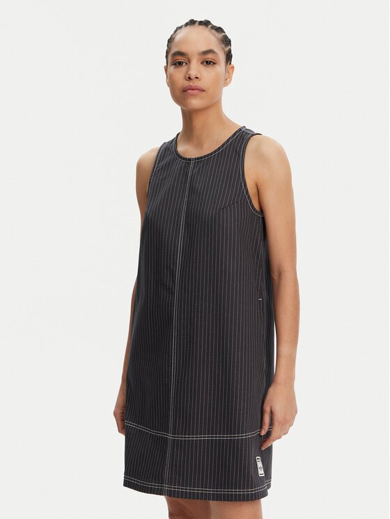 adidas Ежедневна рокля Allover Print JJ3143 Сив Regular Fit