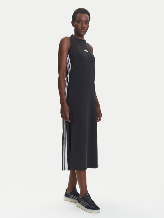 adidas Ежедневна рокля Essentials 3-Stripes JE1208 Черен Regular Fit