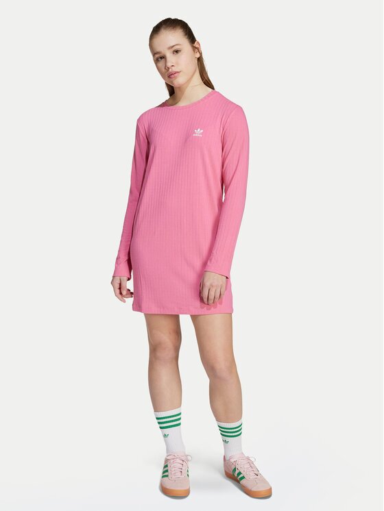 adidas Ежедневна рокля JX2850 Розов Slim Fit