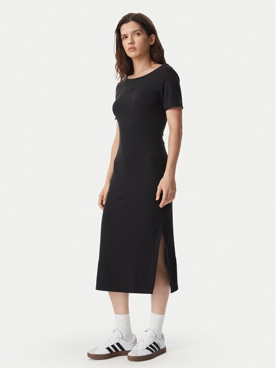 adidas Ежедневна рокля Kit Small Logo Rib Dress KF2434 Slim Fit