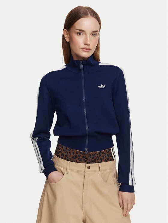 adidas Кардиган Firebird KW2588 Тъмносин Regular Fit