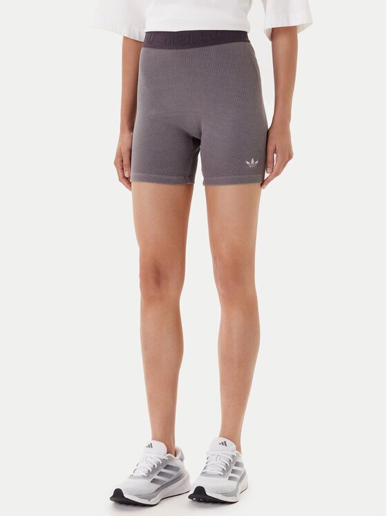 adidas Къс клин Essentials Rib JW3592 Сив Slim Fit