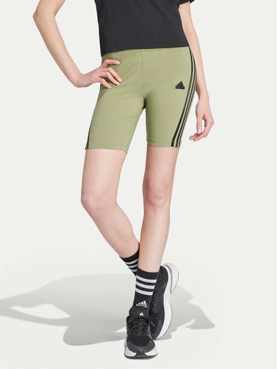 adidas Къс клин Future Icons 3-Stripes IY8109 Зелен Slim Fit
