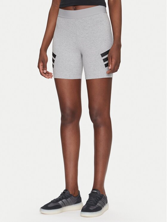 adidas Къс клин Future Icons 3-Stripes JE0165 Сив Slim Fit