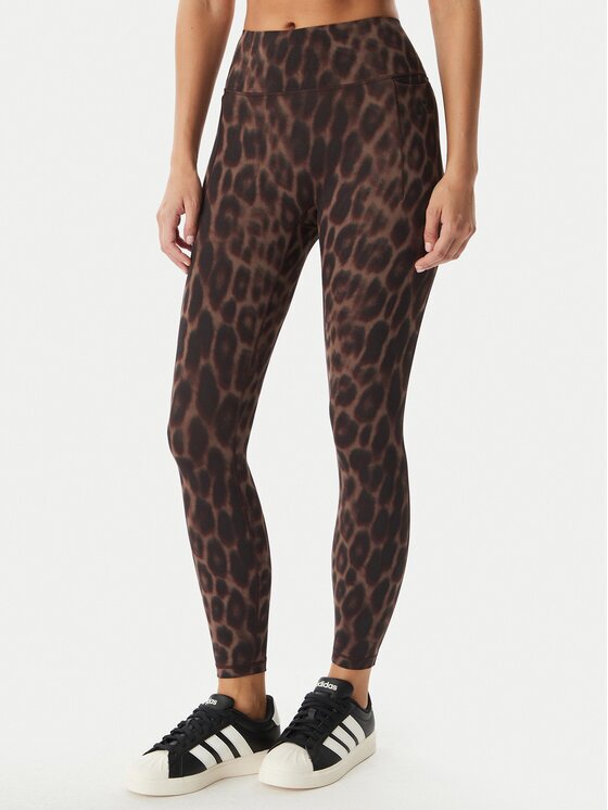adidas Клин Optime Power Leopard KF9094 Кафяв Slim Fit
