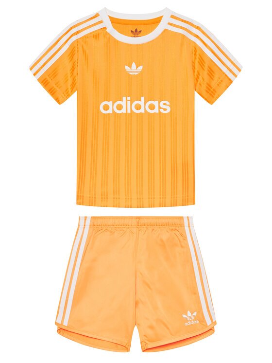 adidas Комплект тишърт и панталонки Football JC6589 Жълт Regular Fit
