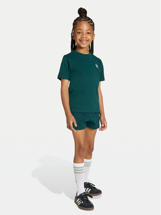 adidas Комплект тишърт и панталонки JY4875 Зелен Regular Fit