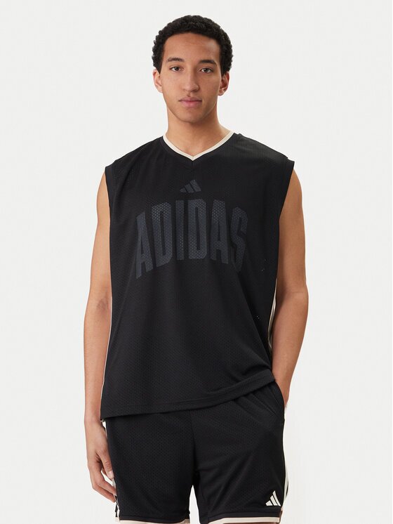 adidas Мъжки топ Stadium JZ9441 Черен Loose Fit