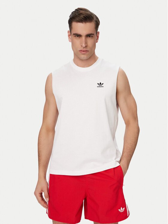 adidas Мъжки топ Trefoil Essentials KE3396 Бял Regular Fit