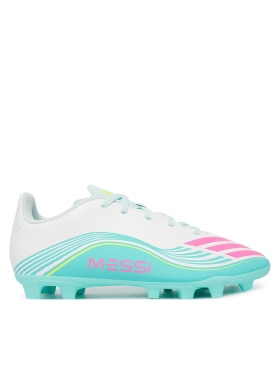 adidas Обувки за футбол F50 Messi Club Firm Ground / Multi Ground JQ0950 Бял