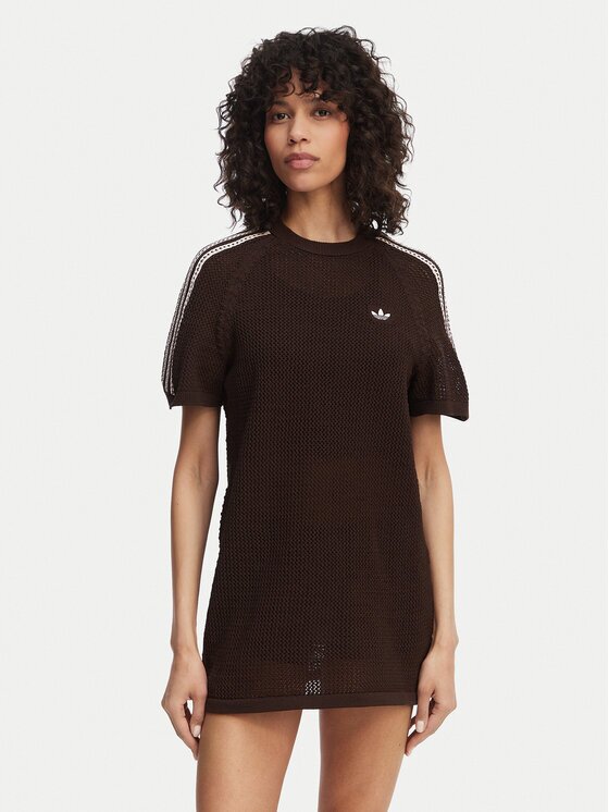 adidas Плетена рокля Knitted Crochet KE0203 Loose Fit