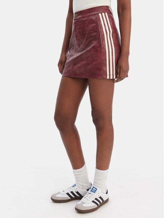 adidas Пола от имитация на кожа Pleather KD8785 Бордо Regular Fit