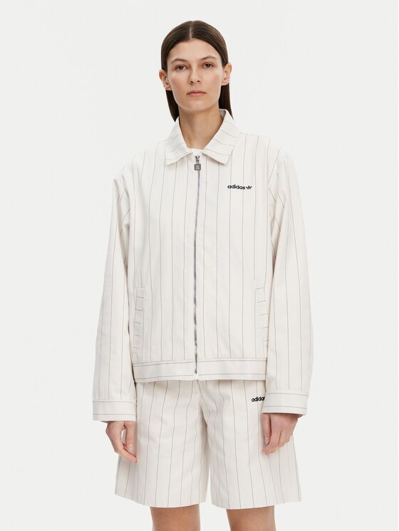 adidas Преходно яке Pinstripe Harrington JJ3476 Loose Fit