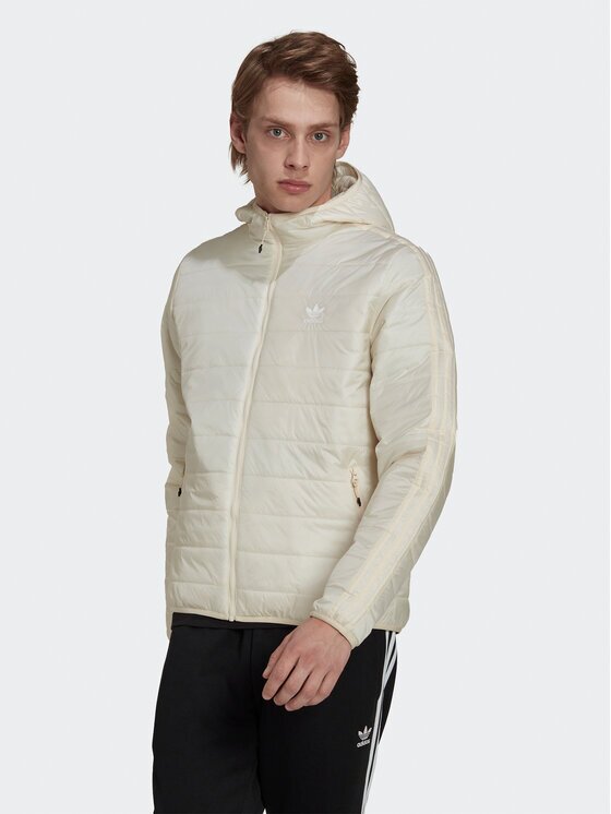 adidas Пухено яке Puffer HL9213 Екрю Regular Fit