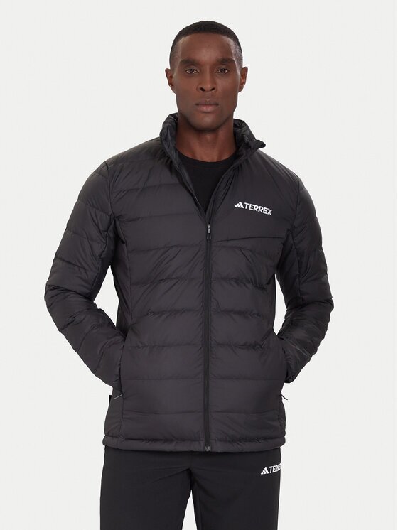 adidas Пухено яке Terrex Multi Light Down JZ9966 Черен Regular Fit