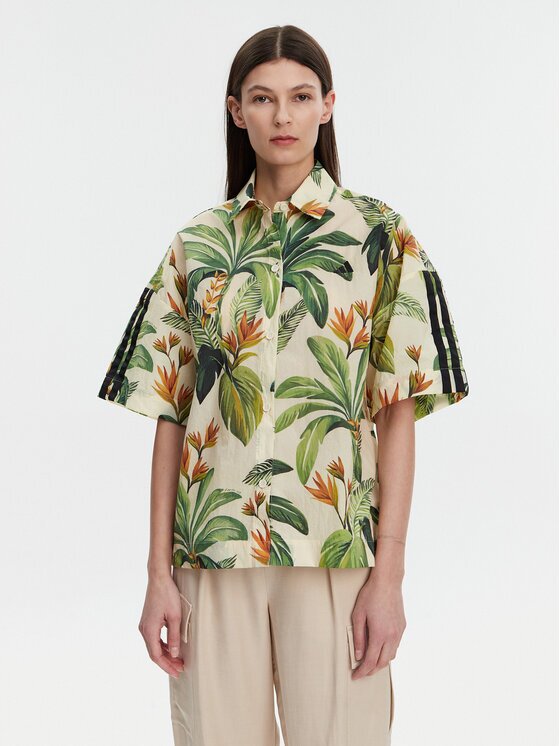 adidas Риза FARM Premium JD6280 Зелен Loose Fit