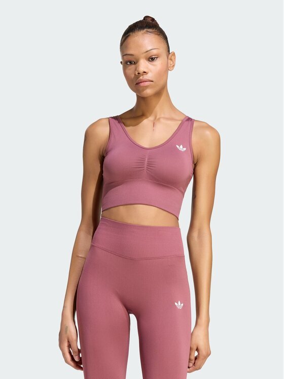 adidas Спортен сутиен Essentials Seamless Bralette KU9730