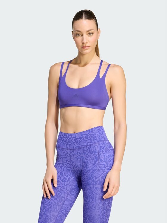 adidas Спортен сутиен Optime Workout Strappy Light Support Bra KS6041