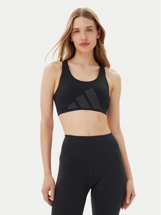 adidas Спортен сутиен Powerimpact HIIT JI9964 Черен Slim Fit