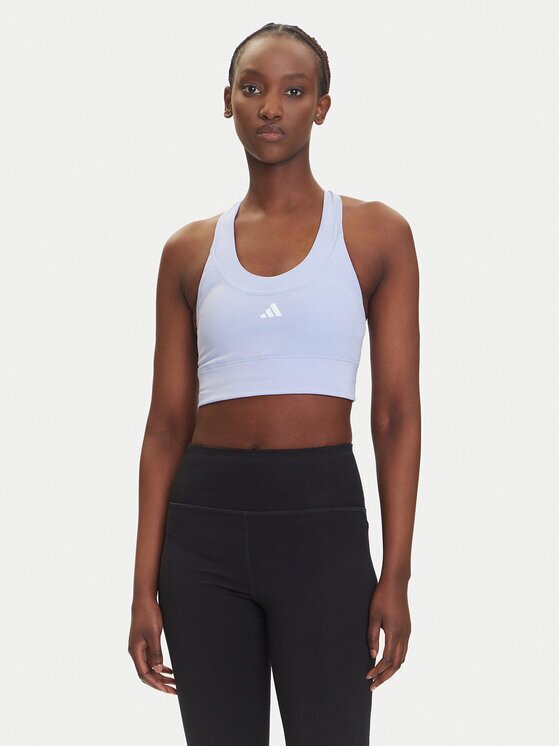 adidas Спортен сутиен Run Pocket JI5991 Виолетов Slim Fit