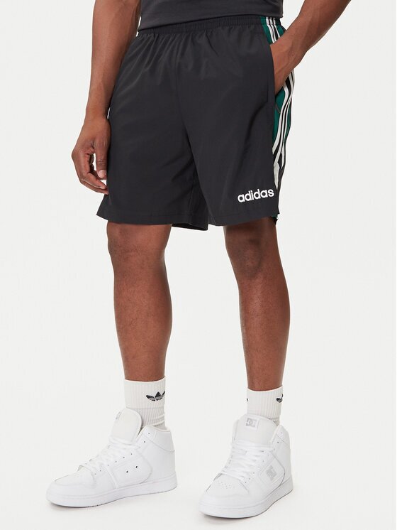 adidas Спортни шорти 90s Football JX3077 Черен Loose Fit