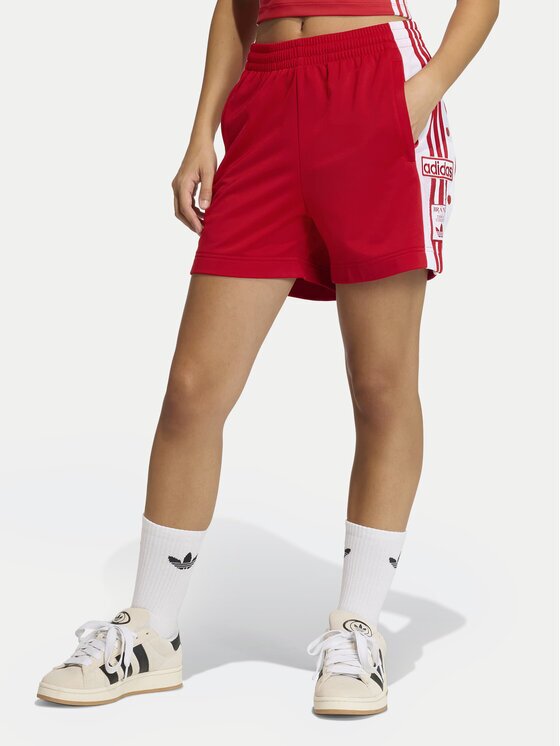 adidas Спортни шорти Adibreak KD6330 Червен Loose Fit