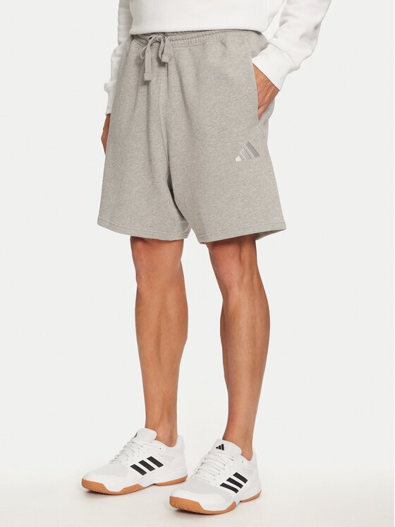 adidas Спортни шорти ALL SZN French IY4152 Сив Regular Fit