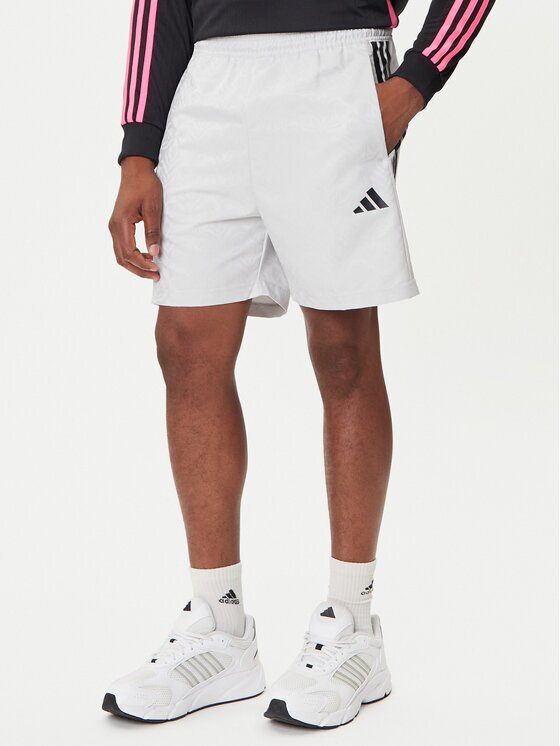 adidas Спортни шорти Common Goal JW0239 Сив Regular Fit