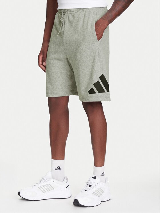 adidas Спортни шорти Essentials Big Logo JE8957 Сив Regular Fit