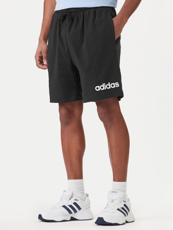 adidas Спортни шорти Essentials Linear JE9012 Черен Regular Fit