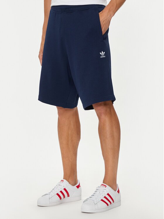 adidas Спортни шорти Essentials Trefoil IY8521 Тъмносин Regular Fit